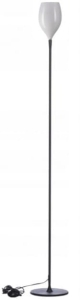 Czarno biała smukła prosta lampa stojąca podłogowa Azzardo AZ1077 Izza E14 165cm
