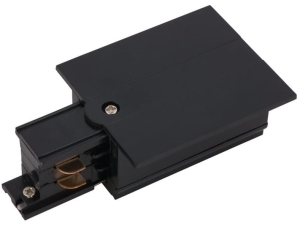 Czarna lewa końcówka zasilająca do szyn podtynkowych 3-fazowych CTLS Nowodvorski 8235