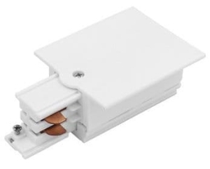 Biała prawa końcówka zasilająca do szyn podtynkowych 3-fazowych CTLS Nowodvorski 8691