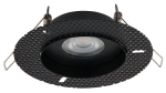 Czarna lampa podtynkowa oczko bez ramki Nowodvorski 8372 Echo GU10 12,5cm