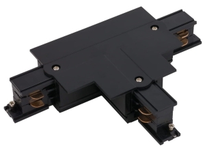 Czarny lewy -2 T-L2 łącznik w kształcie T do szyn podtynkowych 3-fazowych CTLS Nowodvorski 8240