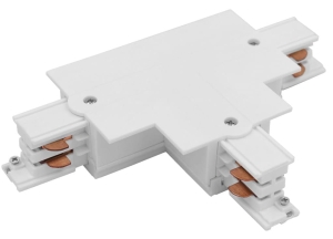 Biały prawy 1 T-R1 łącznik w kształcie T do szyn podtynkowych 3-fazowych CTLS Nowodvorski 8245