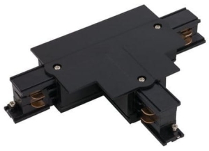 Czarny prawy 2 T-R2 łącznik w kształcie T do szyn podtynkowych 3-fazowych CTLS Nowodvorski 8682