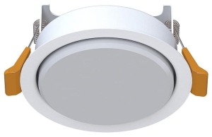 Biała okrągła lampa podtynkowa Nowodvorski 10840 Uno S GX53 9,5cm