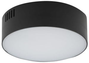 Czarna lampa sufitowa okrągły plafon Nowodvorski 10415 Lid Round LED 15W 4000K 4cm x 11cm