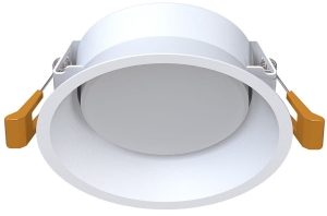 Biała okrągła lampa podtynkowa Nowodvorski 10842 Uno M GX53 12cm