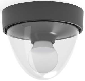 Czarna zewnętrzna lampa sufitowa nad drzwi do domu Nowodvorski 7978 Nook E27 IP44