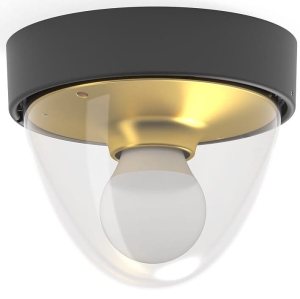 Czarna zewnętrzna lampa sufitowa nad drzwi wejściowe Nowodvorski 7976 Nook E27 IP44