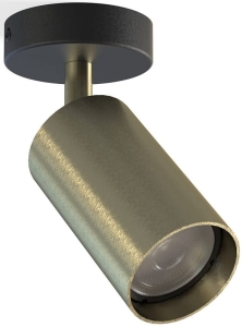 Czarno mosiężna lampa ścienna sufitowa spot reflektor Nowodvorski 8816 Eye Spot I GU10