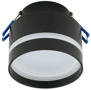 Czarna okrągła lampa podtynkowa walec Nowodvorski 10489 Murter GX53 8,5cm