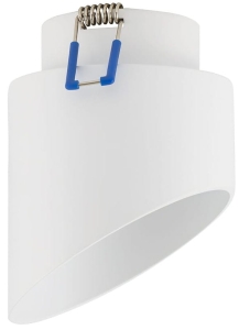 Biała okrągła lampa podtynkowa ścięty walec Nowodvorski 10488 Hvar GX53 8,5cm