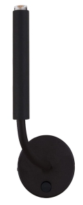 Czarna lampa ścienna giętki kinkiet z włącznikiem Nowodvorski 8351 Stalactite G9