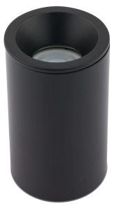 Czarna wodoszczelna lampa sufitowa tuba walec spot Nowodvorski 8363 Alpha GU10 IP54 8,5cm x 13,5cm