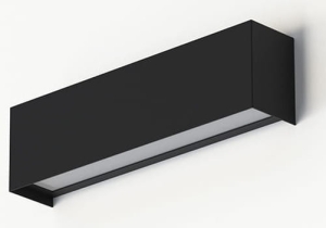 Czarna lampa ścienna kinkiet prostokątny Nowodvorski 7601 Straight Wall XS E14