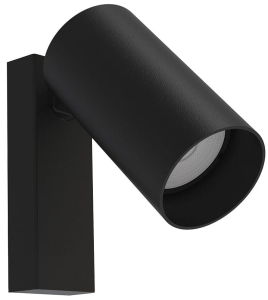Czarna lampa ścienna kinkiet punktowy spot regulowany z włącznikiem Nowodvorski 7840 Mono GU10