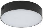 Czarna lampa sufitowa okrągły plafon Nowodvorski 10407 Lid Round LED 25W 3000K 4cm x 16cm