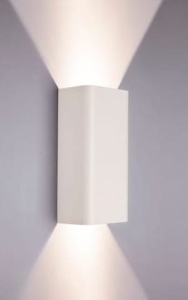 Biała lampa ścienna kinkiet nowoczesny sześcian prostokąty Nowodvorski 9706 Bergen 2xGU10