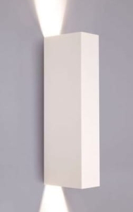 Biała lampa ścienna kinkiet nowoczesny prostokąt sześcian Nowodvorski 9704 Malmo 2xGU10