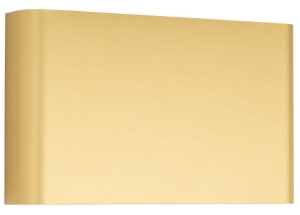 Złoty prostokątny zaoblony kinkiet Nowodvorski 10456 Haga 2xG9