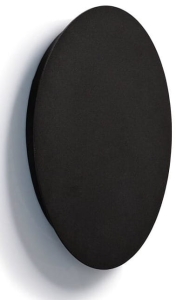 Czarny płaski kinkiet lampa ścienna okrągła Nowodvorski 7634 Ring Led S 7W 3000K 15cm