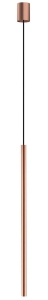 Miedziana smukła lampa wisząca walec 75cm Nowodvorski 10448 Laser 750 G9