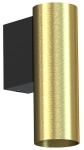 Mosiężno czarna lampa ścienna kinkiet walec Nowodvorski 10748 Fourty Wall S GU10 R35