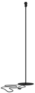 Czarna podstawa do lampy podłogowej z włącznikiem na gwincie Nowodvorski 8346 Petit E27 128cm