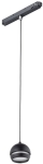Czarna lampa wisząca kula na szynę magnetyczną LVM Nowodvorski 10653 Slot LED 5W 4000K 6cm x 90cm