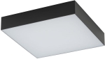 Czarna lampa sufitowa kwadratowy plafon Nowodvorski 10426 Lid Square LED 35W 3000K 4cm x 21cm