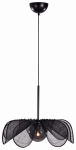 Duża czarna lampa sufitowa w kształcie kwiata MarkSlojd 108660 Styrka E27 63cm