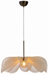 Duża beżowa lampa sufitowa w kształcie kwiata MarkSlojd 108661 Styrka E27 75cm