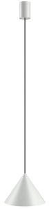Szara lampa wisząca klosz stożek Nowodvorski 10880 Zenith S GU10 20,5cm x 130cm