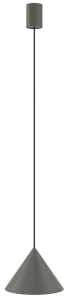 Ciemno szara lampa wisząca klosz stożek Nowodvorski 10881 Zenith S GU10 20,5cm x 130cm