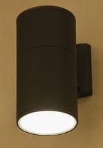 Grafitowa lampa zewnętrzna walec kinkiet na elewację Nowodvorski 3402 Fog I E27 IP44