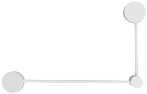 Biała lampa ścienna kinkiet nowoczesny Nowodvorski 10637 Orbit II B 2xGX53