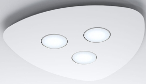 Biała opływowa lampa sufitowa Nowodvorski 8304 Organic III 3xGX53 39,5cm