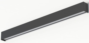 Grafitowy podłużny prostokątny kinkiet lampa ścienna Nowodvorski 7561 Straight LED M T8 16W 92cm