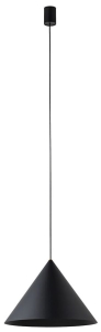 Lampa wisząca z czarnym metalowym kloszem stożkiem Nowodvorski 8001 Zenith M GU10 35cm x 130cm