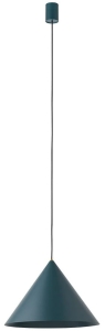 Zielona lampa wisząca z metalowym kloszem stożkiem Nowodvorski 8003 Zenith M GU10 35cm x 130cm