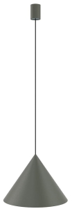 Ciemno szara lampa wisząca klosz stożek Nowodvorski 10879 Zenith M GU10 35cm x 130cm