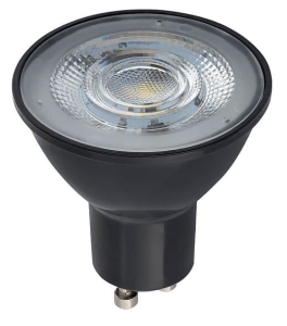 Żarówka czarna LED GU10 7W 600LM 3000K 50stopni ściemnialna Nowodvorski 10995