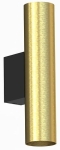 Mosiężno czarna lampa ścienna kinkiet walec Nowodvorski 10754 Fourty Wall M 2xGU10 R35