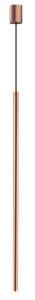 Miedziana smukła lampa wisząca walec 100cm Nowodvorski 10445 Laser 1000 G9