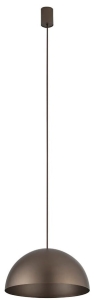 Czekoladowa kopułowa lampa wisząca Nowodvorski 10618 Hemisphere Super S GX53 33cm x 125cm