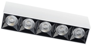 Biała prostokątna lampa sufitowa box Nowodvorski 10052 Midi LED 22W 4000K 19,5cm