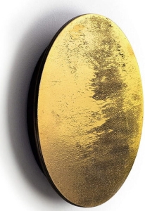 Złoty szlagmetal okrągły kinkiet lampa ścienna koło Nowodvorski 10281 Ring LED M 10W 3000K 25cm