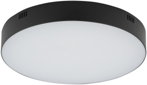 Czarna lampa sufitowa okrągły plafon Nowodvorski 10418 Lid Round LED 50W 4000K 4cm x 30cm