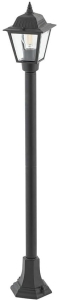 Czarna zewnętrzna lampa stojąca słupek oświetleniowy Nowodvorski 10501 Ana E27 IP44 100cm