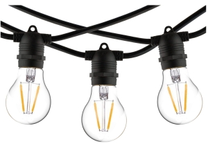 Girlanda ogrodowa 9 metrów czarnego łańcucha z miejscem na 15 żarówek Nowodvorski 7872 Festoon Lights