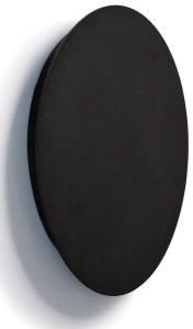 Czarna okrągła płaska lampa na ścianę Nowodvorski 7636 Ring LED L 13W 3000K 35cm